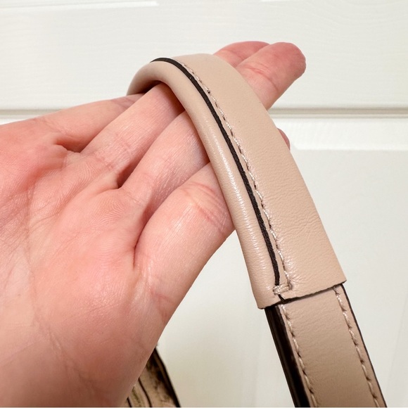 Coach Kristin Woven Leather Hobo Shoulder Bag Tuberose Pink - Picture 6 of 12